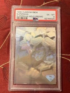 1996 Fleer/SkyBox Superman Holo Series - Premiere - DC Comics Promo Card PSA 6 - Picture 1 of 2