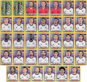 2022 Panini World Cup US Online Exclusive Gold Lot 34 GER / Germany Stickers - Picture 1 of 2