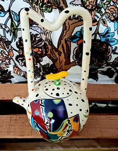 EMPRESS ARTS LTD. MINIATUR TEEKANNE * VINTAGE SAMMLERSTÜCK * NEUWERTIG MIT ETIKETT - Bild 1 von 18