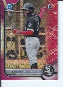 Elijah Tatis 2022 Bowman Chrome Prospect Mega Caja Rosa Refractor #ed / 199 - Imagen 1 de 1