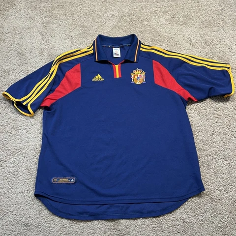 Spain 1999/2000/2001/2002 Away Football Shirt Soccer Jersey Adidas Men's XXL Cover