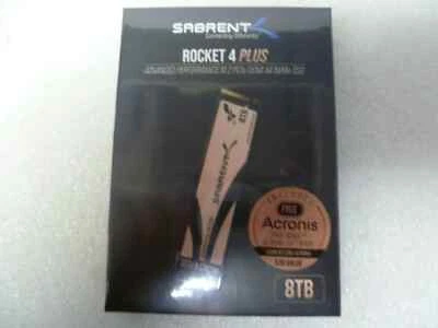 SABRENT SB-RKT4P-8TB Rocket 4 PLUS  M.2 PCI-E GEN4 X4 NVME SSD NEW & SEALED - Image 1 of 2