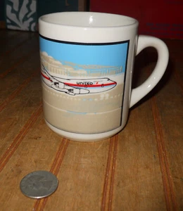 Vintage 1989 United Airlines Fly The Friendly Skies Coffee Cup Atlanta, Ga - Picture 1 of 6