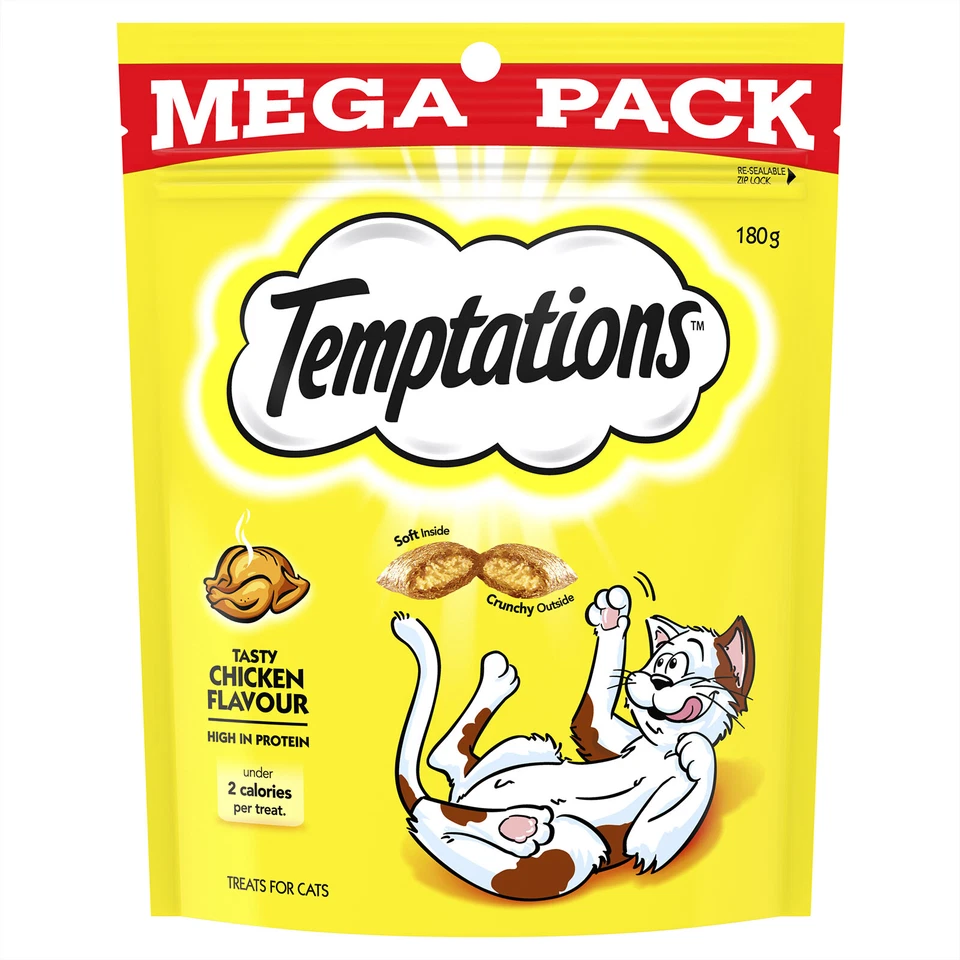 Temptations Tasty Chicken Treats For Cats 180gm - image 1 of 1