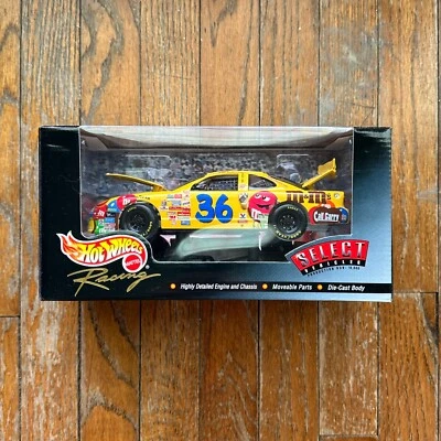1/24 HOT WHEELS Racing #36 KENNY SCHRADER Select Vehicles M&Ms 1999 NASCAR NIB - Image 1 of 4