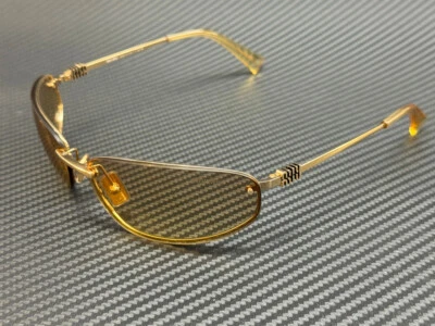 MIU MIU MU A50S 5AK7R1 Gold Yellow Mirror Women's 68 mm Sunglasses - Image 1 of 4
