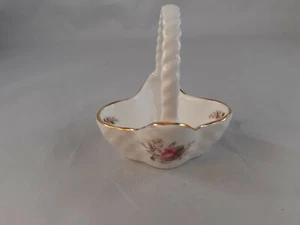 Cesta de baratija abierta Royal Albert rosa lavanda primera calidad hueso China británica - Imagen 1 de 7