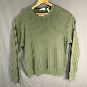 Maglione maglia girocollo John Ashford vintage uomo taglia XXL tennis cotone verde - Foto 1 di 9