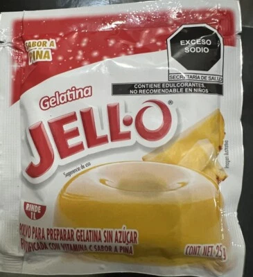 2 gelatina postre 25 g gelatina gelatina cero piña sabor piña sin azúcar Foto 1 de 2