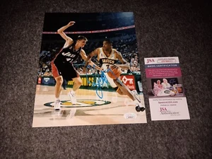 Rashard Lewis Signed 8x10 Jsa Seattle Supersonics - Picture 1 of 1