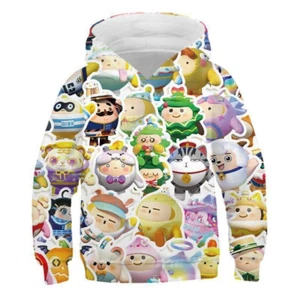 Vibrant Cartoon Character Hoodies for Kids - Unique 3D Printed Designs - Picture 1 of 29
