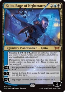 MTG KAITO, BANE OF NIGHTMARES FOIL 220 EXC - FLAGELLO DEGLI INCUBI - DSK PP - Imagen 1 de 1