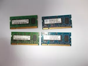 NANYA + INFINEON, 4GB, 4 X 1GB, 4 STICKS 1GB DDR2 SODIMM, LAPTOP RAM/2703 - Picture 1 of 6