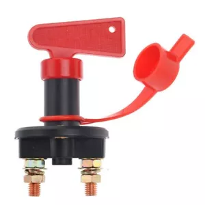 INTERRUTTORE STACCABATTERIA 6V 12V 24V 100A + CAPPUCCIO X CAMPER BARCA AUTO MOTO - Foto 1 di 4