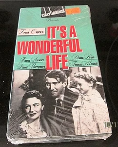 It's A Wonderful Life (VHS BRAND NEW B&W) Stewart Barrymore Reed Mitchell - Picture 1 of 6