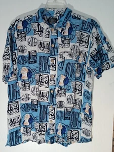 Ropa de calle vintage años 90 Y2K K.A.D. Clothing Co All Over Print Laughing Buddha XL - Imagen 1 de 4