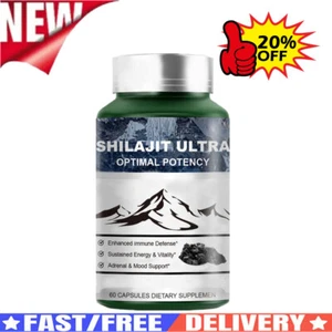 1X Shilajit Ultra Optimal Potency,Shilajit-Extract with L-Arginine,60Cap - Picture 1 of 8