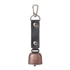 Practical Use Bell Outdoor PU+Metal Cowbell Keychain Pendant Convenient