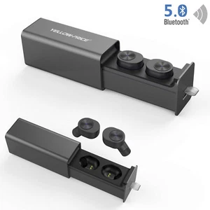 Genuine YELLOW-PRICE Noise Cancelling Earbuds, Big Bass, 4 Mics+Charging Box - Picture 1 of 8
