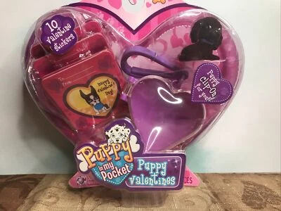 Puppy in my Pocket Valentines Stickers Clip On Colleen Irish Setter 2009 - Image 1 of 4