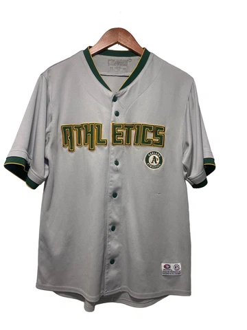 Vintage Oakland Athletics MLB Jersey Size Medium Grey True Fan Series Cover