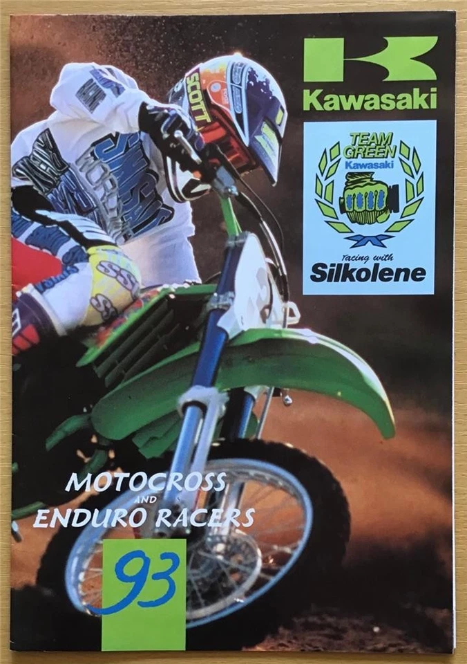 KAWASAKI MOTOCROSS & ENDURO RACERS Sales Brochure Poster 1993 #99985-101-93 - Image 1 of 3