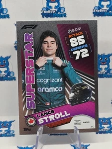 2022 Topps Attax F1 Formula 1 Lance Stroll Superstar Foil #312 - Foto 1 di 2