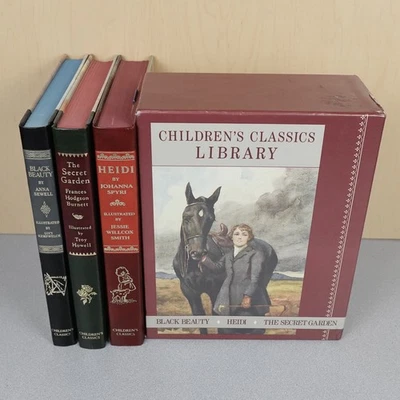 Vintage Children's Classics Library Black Beauty Heidi Secret Garden 1986 Hardco Foto 1 de 4