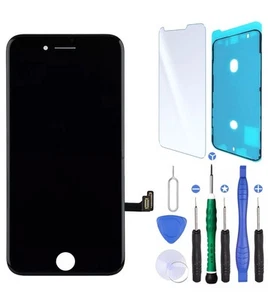 Ecran complet Remplacement pour iPhone 8 Noir avec Joint Ecran Verre Trempe +Kit - Photo 1/2