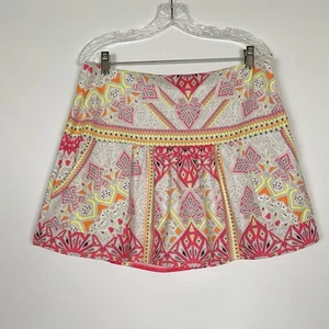 Lucky in Love Size XL Good Vibes Skort Skirt Pink White Print Pickleball Tennis - Picture 1 of 6