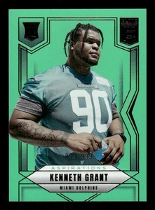 2025 Donruss Elite #104 Kenneth Grant Lime Green /999 Rookie Miami Dolphins - Picture 1 of 2