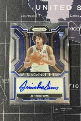 2021-22 Panini Prizm - Rookie Penmanship Jericho Sims #RP-JSI (AU, RC) - Image 1 of 2