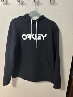 Sudadera con capucha Oakley para hombre talla XL negro/blanco estampado gráfico Foto 1 de 4