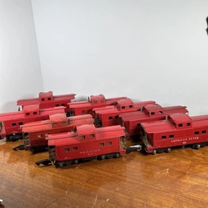American FLYER Reading Caboose Lot S Gauge 630 638 806 Set Lot 8 - Picture 1 of 23