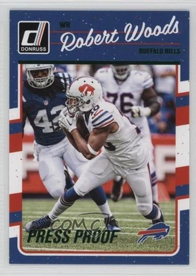 2016 Donruss Press Proof Green Robert Woods #34 - Image 1 of 2