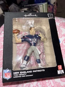 Originale nuovo 2014 Hallmark New England Patriots Tom Brady decorazione natalizia NFL - Foto 1 di 4