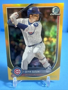 Seiya Suzuki 2025 Bowman Chrome Yellow Refractor /75 Cubs (9) - Bild 1 von 5