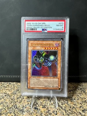 PSA 8 Toon Summoned Skull 1st Edition MRL-073 Magic Ruler  - Image 1 of 2