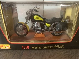 MAISTO 31603 MOTO GUZZI CALIFORNIA 1100i MOTORCYCLE -YELLOW 1:10- MINT IN BOX - Picture 1 of 7
