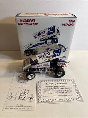 Vintage GMP Sprint Car Weikert’s Livestock Doug Wolfgang Diecast 1/18 Rare - Image 1 of 4
