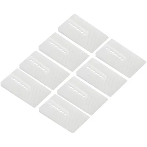 Cuñas de inodoro multiusos 8 piezas 49*29*6,5 mm plástico blando de alta calidad blanco - Imagen 1 de 12