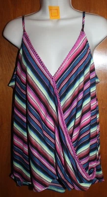 MAURICES Ladies' XLS TANK TOP (spaghetti strap; multicolor; wrap-front) perfect - Image 1 of 2