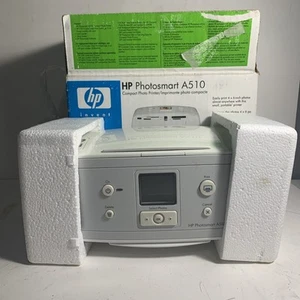 HP Photosmart A510 Series Photo Printer + Box - Picture 1 of 8