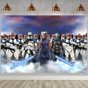 Ahsoka Tano Party Supplies Party Decorations Backdrop Banner Birthday Gift - Picture 1 of 10