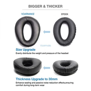 Leather Ear Pad Headband Kit For Zulu Series PFX Tango Sierra Headset 3 Mic Muff - Picture 1 of 11