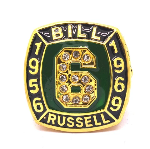 Ring of Bill Russell 1956/1969 #6 World Series Championship Ring All Size 7-14 Cover