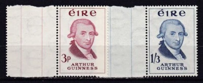 IRELAND #171-172 MNH BICENTENARY OF GUINNESS BREWERY (ARTHUR GUINNESS) - Image 1 of 2