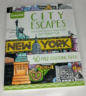 City Escapes: Color Your Favorite World Cities Coloring Book 2018 Crayola — 第 1/4 张图片