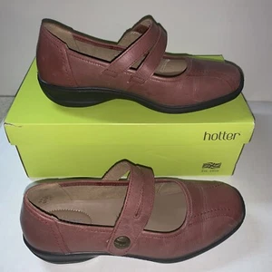 Hotter Mary Jane Damenschuhe mittelbraun Leder Karen Größe 8,5 neu im Karton - Bild 1 von 7