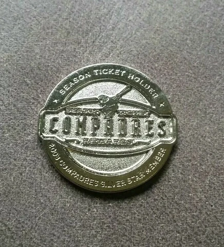 San Diego Padres Season Ticket Holder Silver Star Member Coin Compadres 2008 Cover